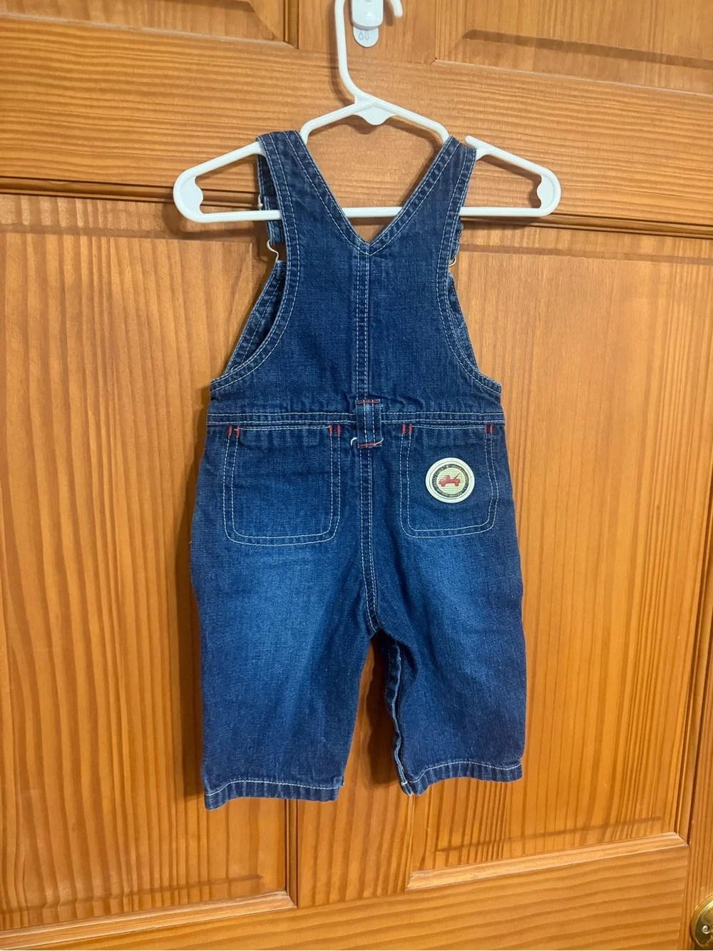 Vintage Gymboree Dark Blue Denim Firetruck Kids Overalls